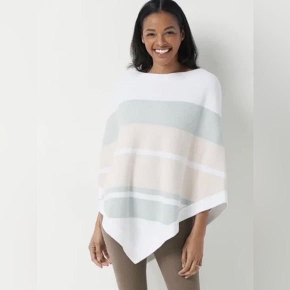 Barefoot Dreams Sweaters - Barefoot Dreams Cozychic Ultra Lite Ocean Breeze Poncho Pastel Colors NWT